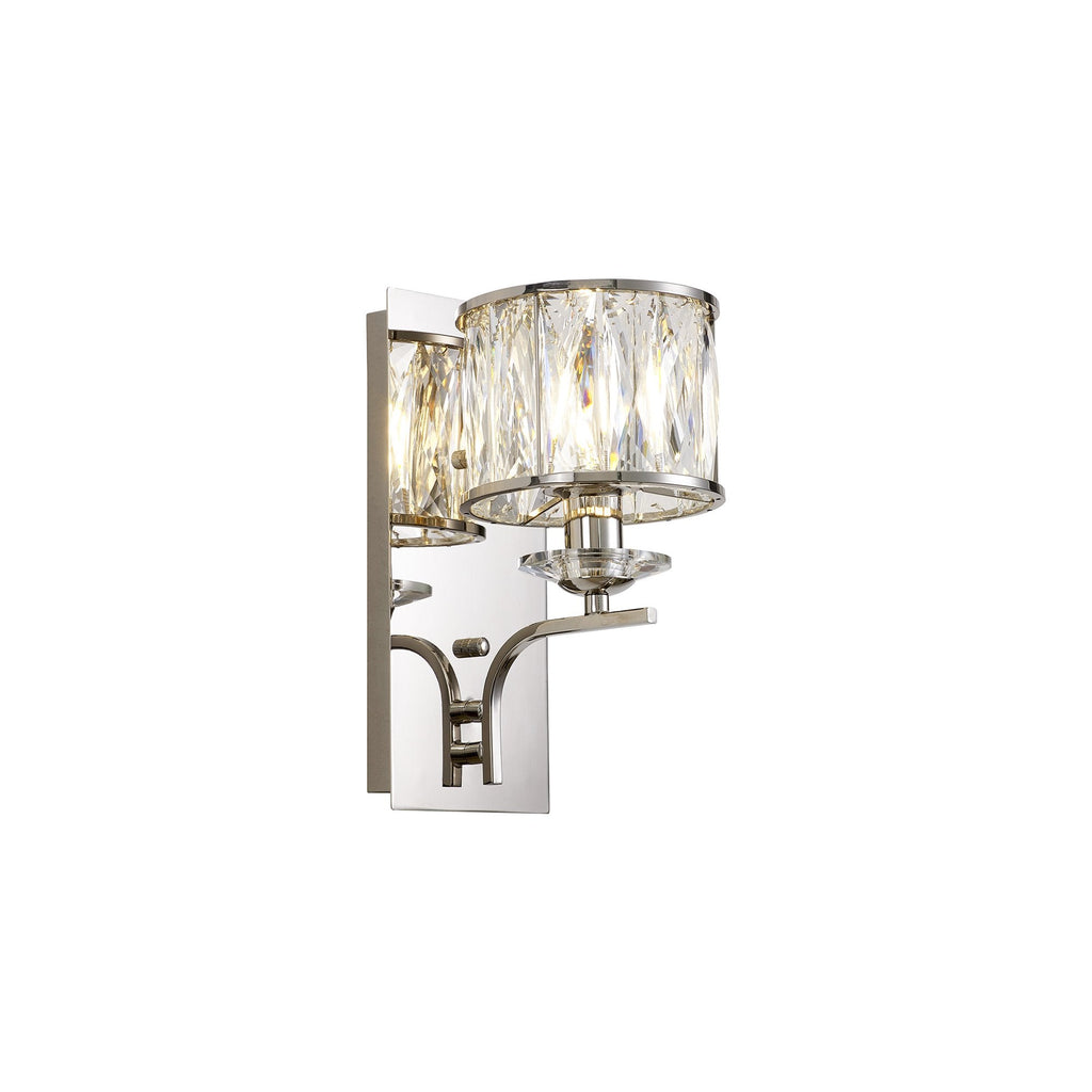 IL31821 Vivienne Wall Lamp 1 Light E14 Polished Nickel/Crystal
