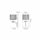 IL31821 Vivienne Wall Lamp 1 Light E14 Polished Nickel/Crystal