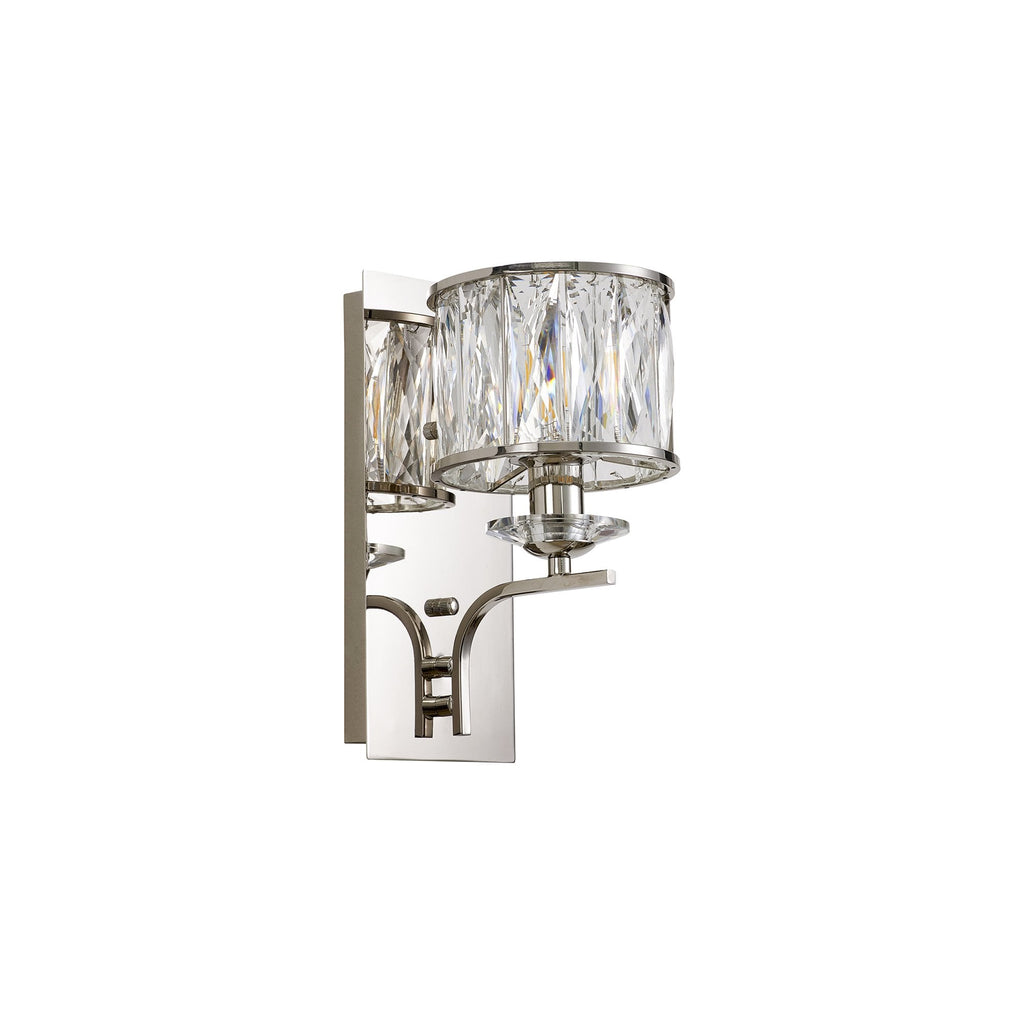 IL31821 Vivienne Wall Lamp 1 Light E14 Polished Nickel/Crystal