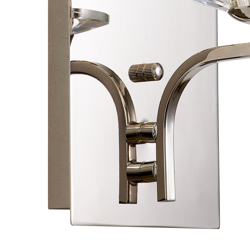 IL31821 Vivienne Wall Lamp 1 Light E14 Polished Nickel/Crystal