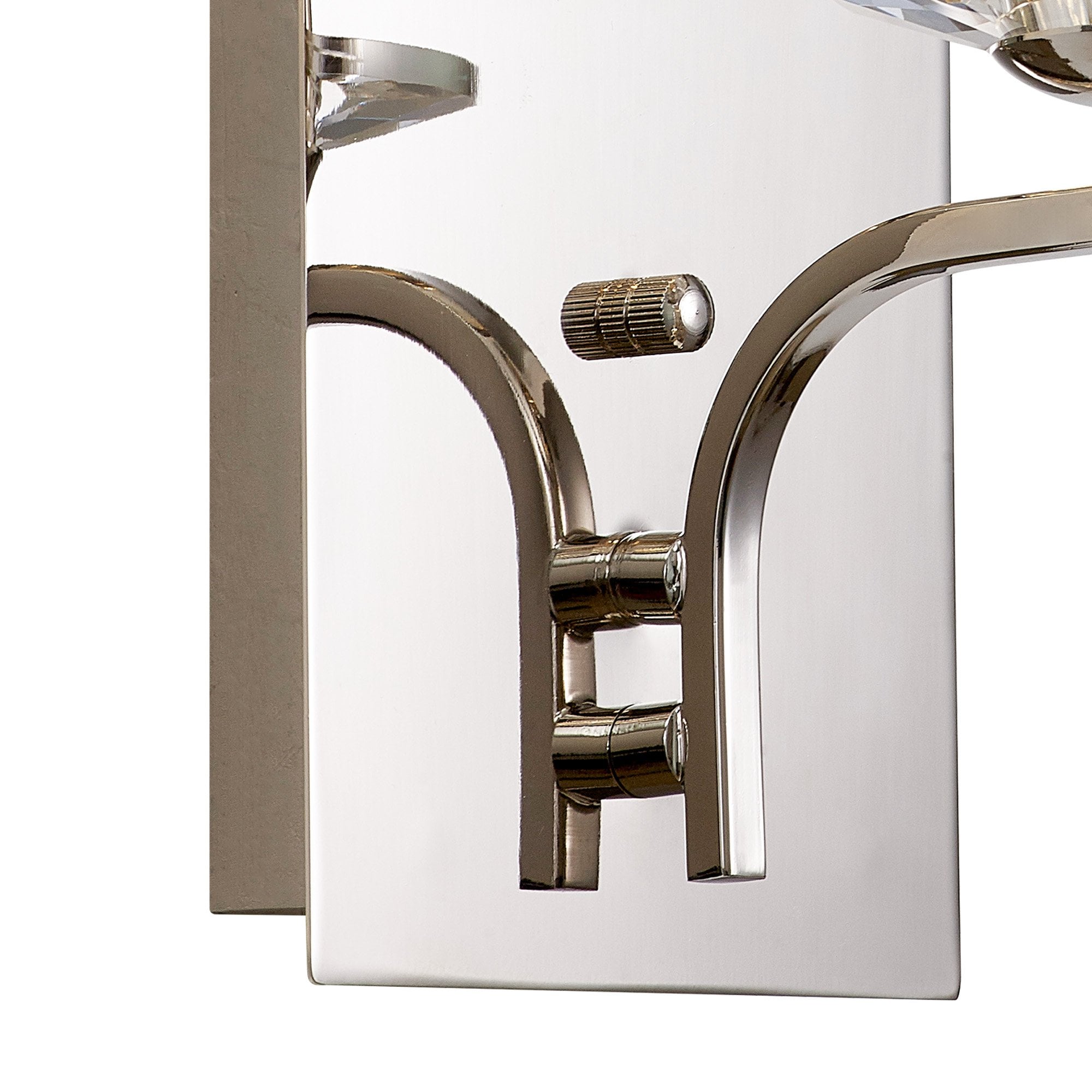 IL31821 Vivienne Wall Lamp 1 Light E14 Polished Nickel/Crystal