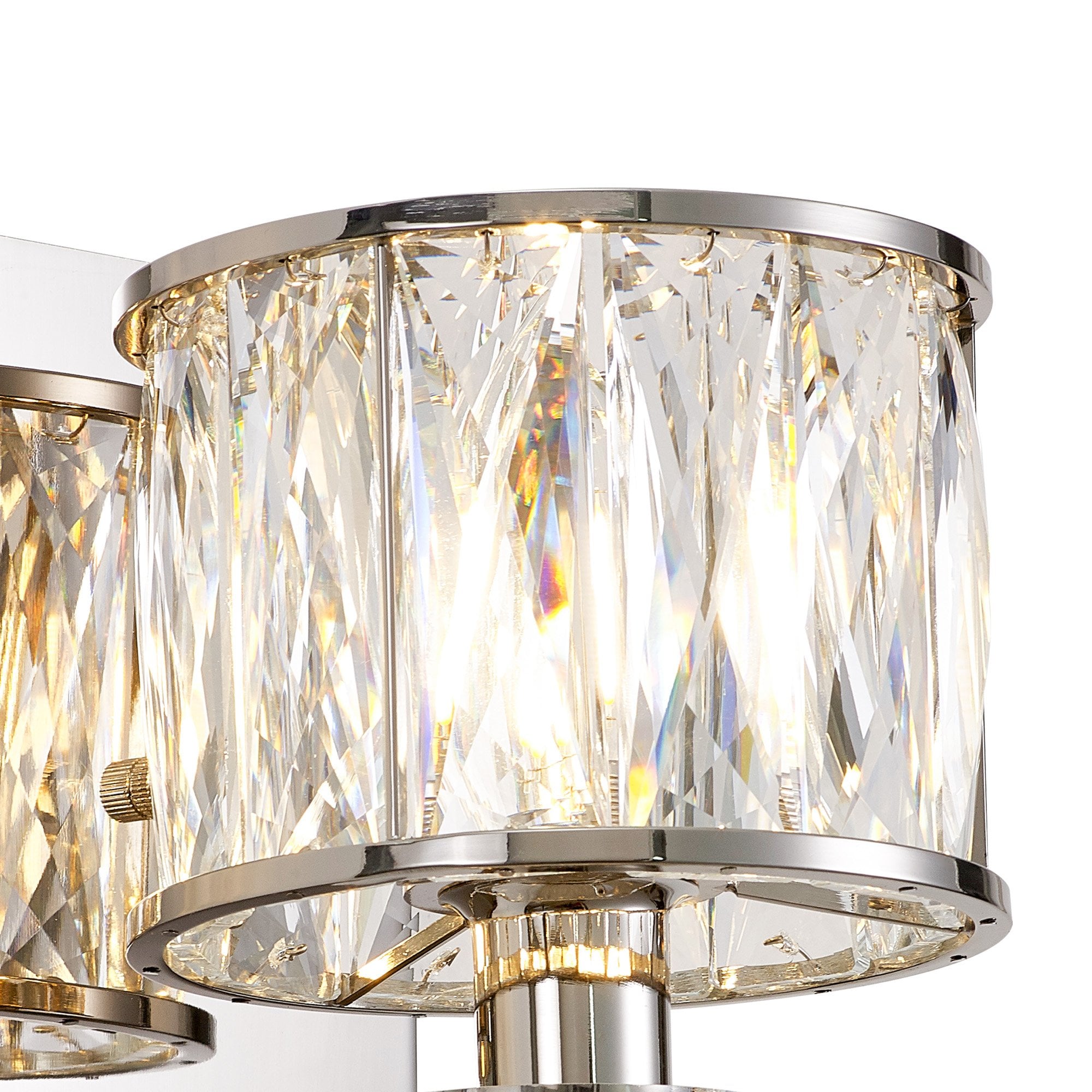IL31821 Vivienne Wall Lamp 1 Light E14 Polished Nickel/Crystal