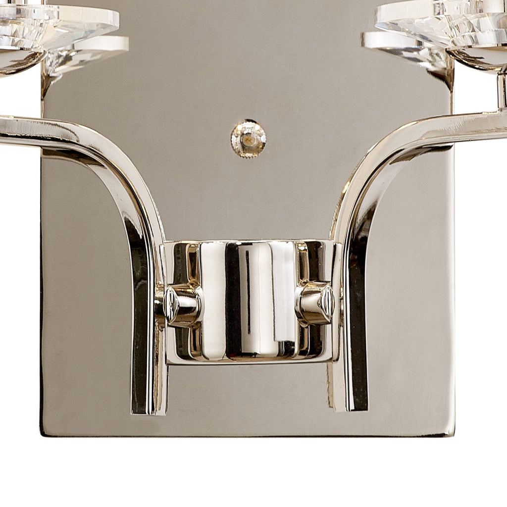 IL31822 Vivienne Wall Lamp 2 Light E14 Polished Nickel/Crystal