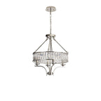 IL31818 Vivienne Pendant/Semi Ceiling 4 Light E14 Polished Nickel/Crystal