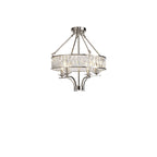 IL31818 Vivienne Pendant/Semi Ceiling 4 Light E14 Polished Nickel/Crystal