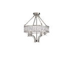IL31818 Vivienne Pendant/Semi Ceiling 4 Light E14 Polished Nickel/Crystal