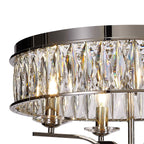 IL31829 Vivienne Ceiling 4 Light E14 Polished Nickel/Crystal