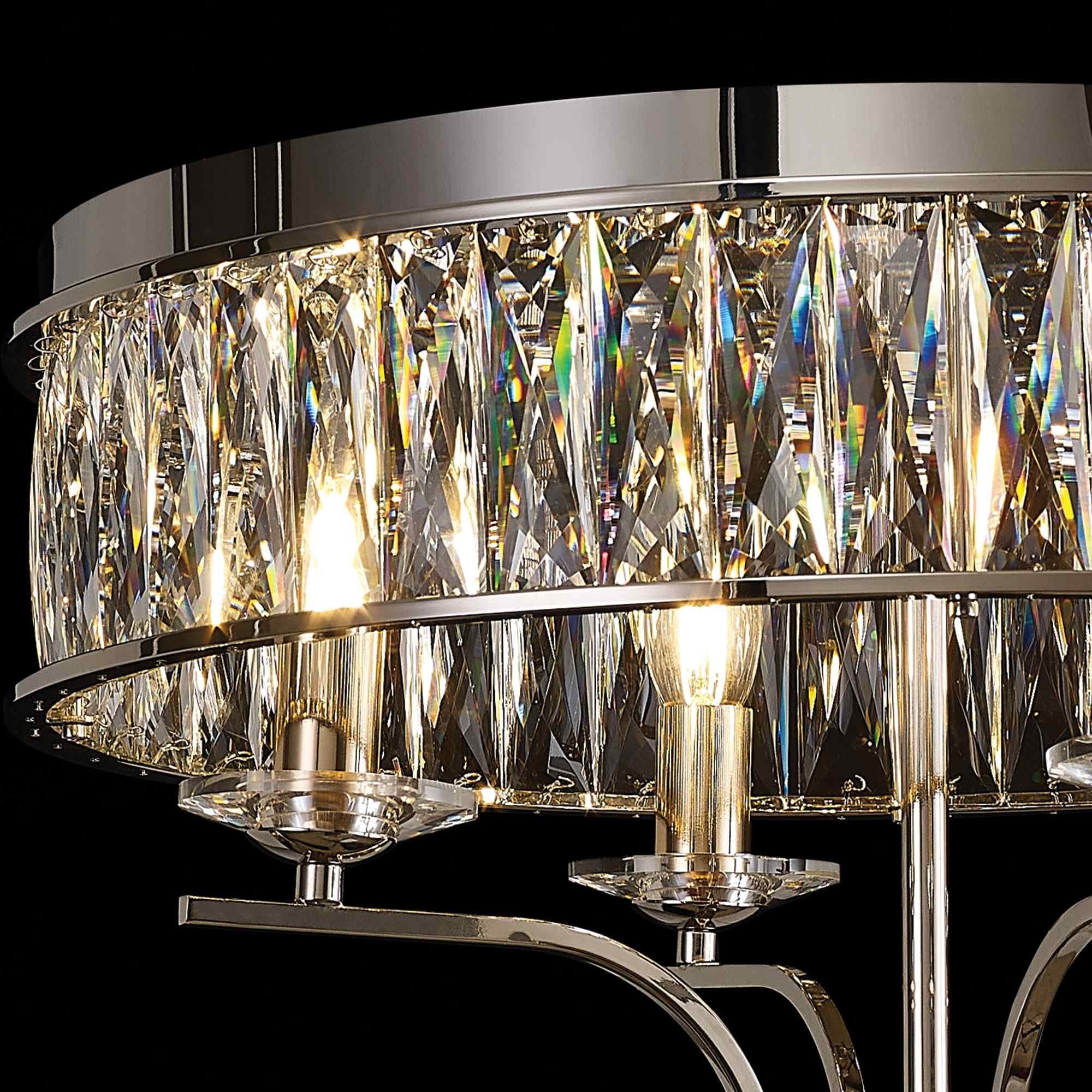 IL31829 Vivienne Ceiling 4 Light E14 Polished Nickel/Crystal