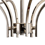 IL31819 Vivienne Pendant/Semi Ceiling 6 Light E14 Polished Nickel/Crystal