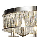 IL31830 Vivienne Ceiling 6 Light E14 Polished Nickel/Crystal