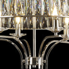 IL31830 Vivienne Ceiling 6 Light E14 Polished Nickel/Crystal