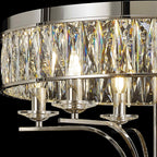IL31830 Vivienne Ceiling 6 Light E14 Polished Nickel/Crystal