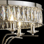 IL31830 Vivienne Ceiling 6 Light E14 Polished Nickel/Crystal