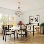 IL31820 Vivienne Pendant/Semi Ceiling 8 Light E14 Polished Nickel/Crystal