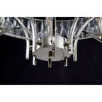 IL31820 Vivienne Pendant/Semi Ceiling 8 Light E14 Polished Nickel/Crystal
