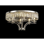 IL31831 Vivienne Ceiling 8 Light E14 Polished Nickel/Crystal