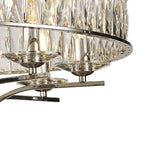 IL31831 Vivienne Ceiling 8 Light E14 Polished Nickel/Crystal