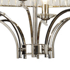 IL31831 Vivienne Ceiling 8 Light E14 Polished Nickel/Crystal