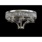 IL31831 Vivienne Ceiling 8 Light E14 Polished Nickel/Crystal