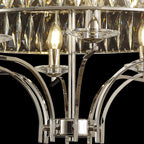 IL31831 Vivienne Ceiling 8 Light E14 Polished Nickel/Crystal