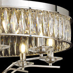 IL31831 Vivienne Ceiling 8 Light E14 Polished Nickel/Crystal