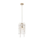 IL32902 Wisteria Round Pendant 1 Light E14 French Gold / Crystal