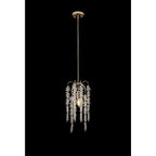 IL32902 Wisteria Round Pendant 1 Light E14 French Gold / Crystal