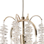 IL32902 Wisteria Round Pendant 1 Light E14 French Gold / Crystal