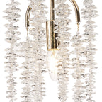 IL32902 Wisteria Round Pendant 1 Light E14 French Gold / Crystal