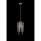 IL32902 Wisteria Round Pendant 1 Light E14 French Gold / Crystal