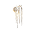 IL32859 Wisteria Wall Lamp 1 Light E14 French Gold / Crystal