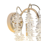 IL32859 Wisteria Wall Lamp 1 Light E14 French Gold / Crystal