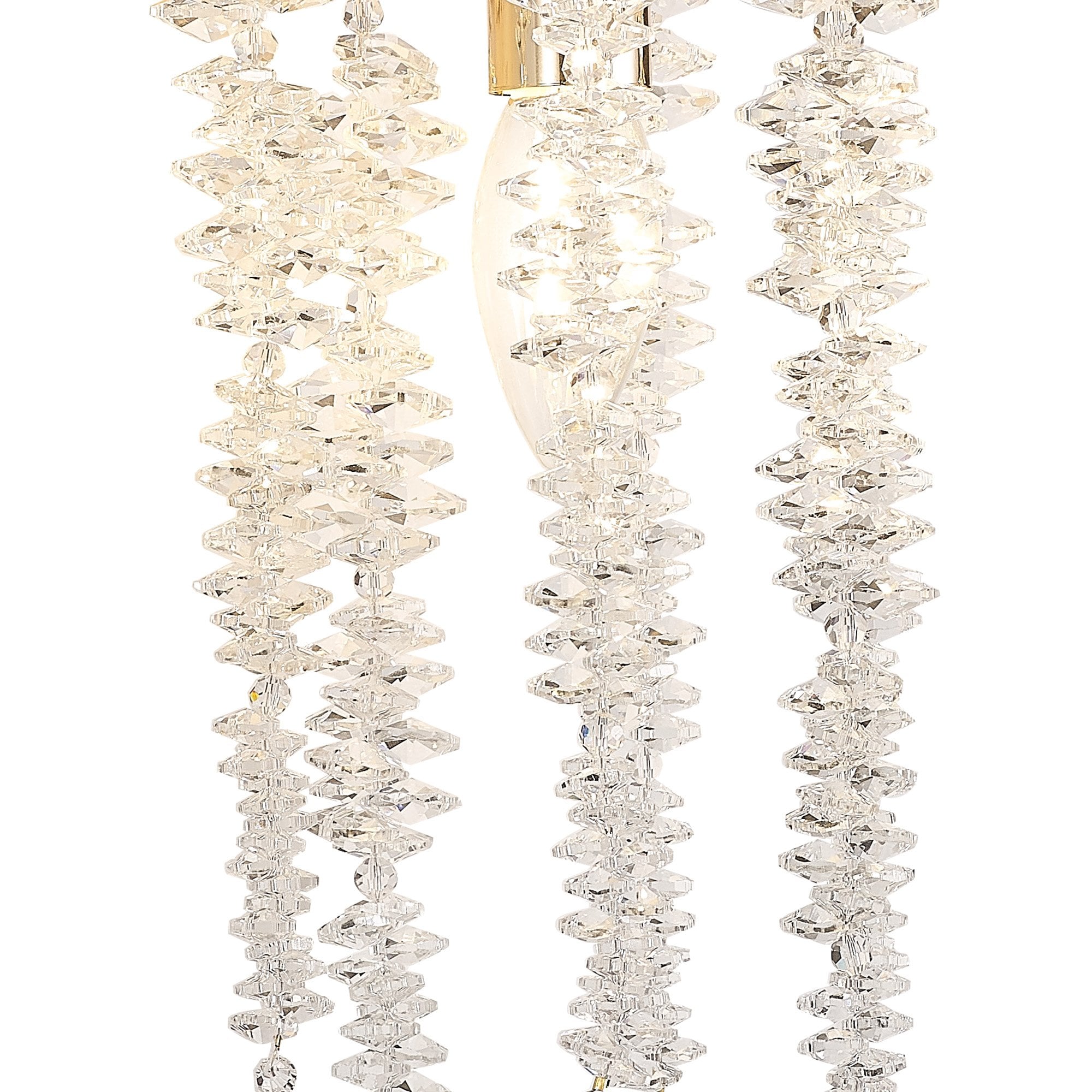 IL32859 Wisteria Wall Lamp 1 Light E14 French Gold / Crystal