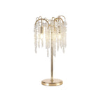IL32900 Wisteria Table Lamp 3 Light E14 French Gold / Crystal