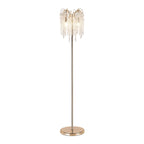 IL32901 Wisteria Floor Lamp 4 Light E14 French Gold / Crystal