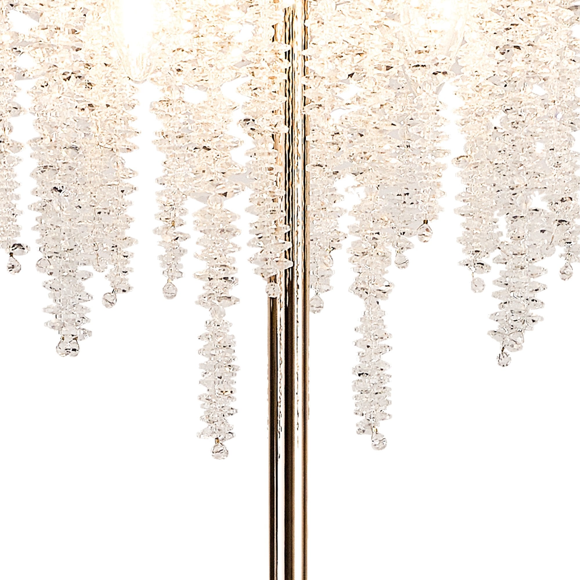 IL32901 Wisteria Floor Lamp 4 Light E14 French Gold / Crystal