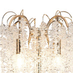 IL32901 Wisteria Floor Lamp 4 Light E14 French Gold / Crystal