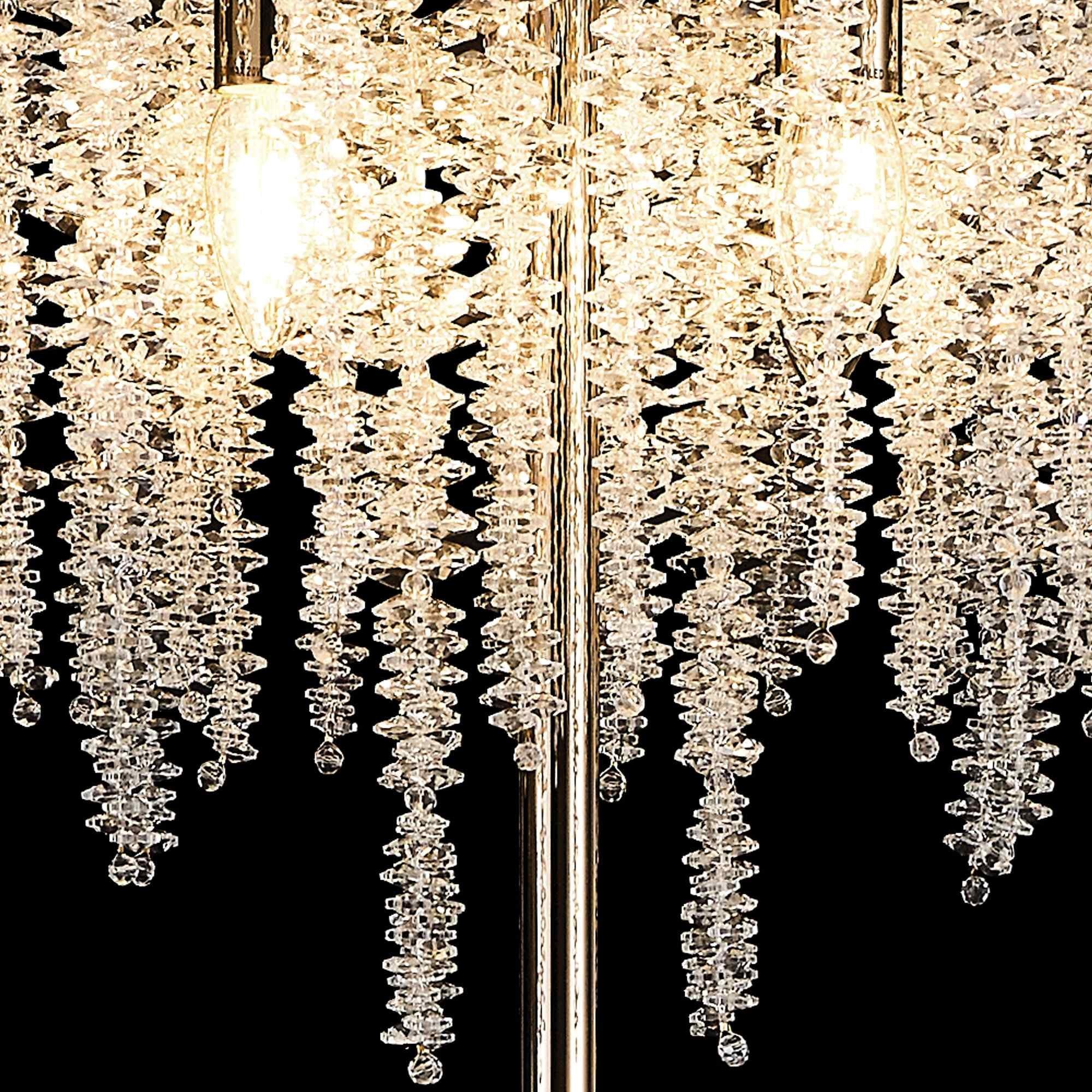 IL32901 Wisteria Floor Lamp 4 Light E14 French Gold / Crystal