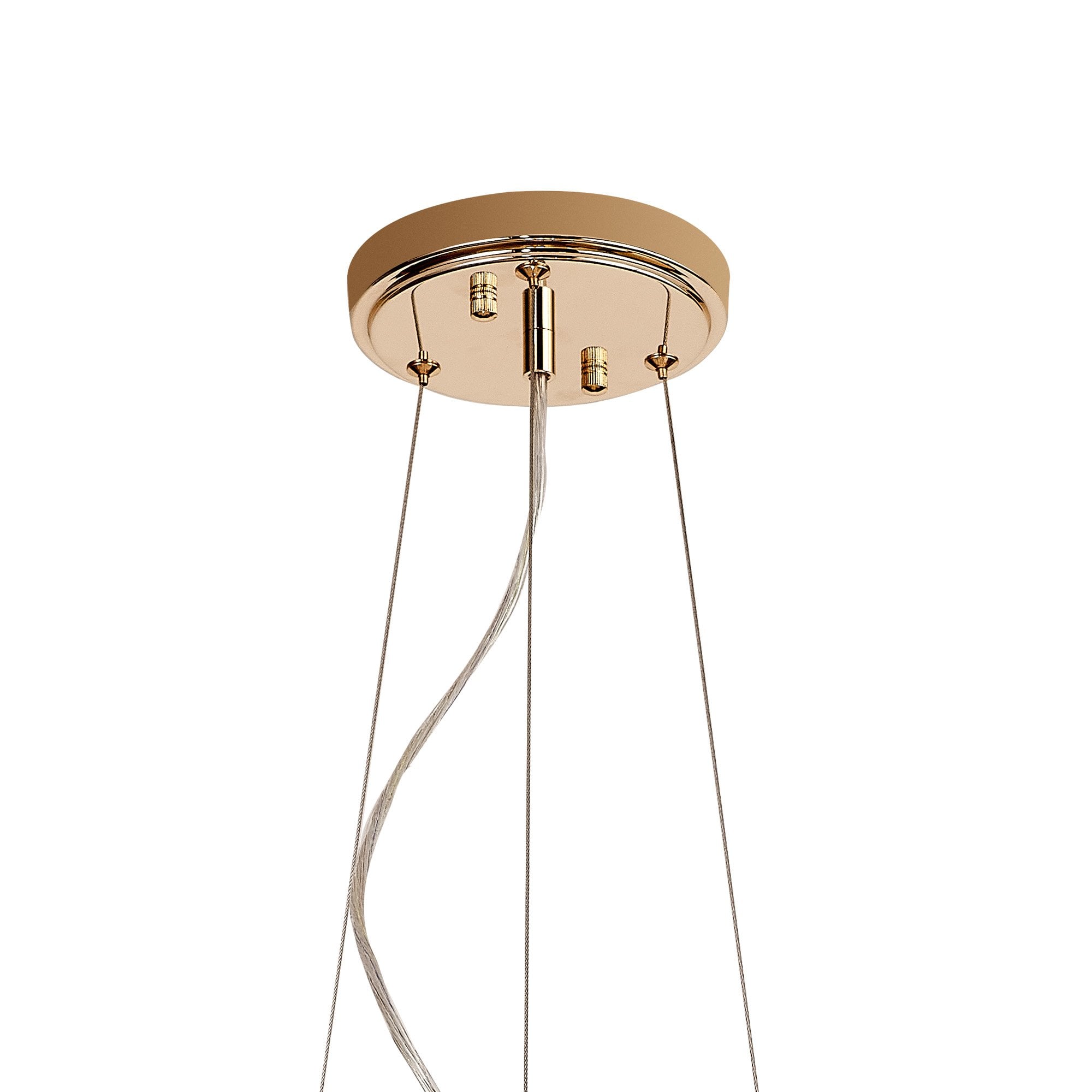 IL32856 Wisteria Round Pendant 7 Light E14 French Gold / Crystal
