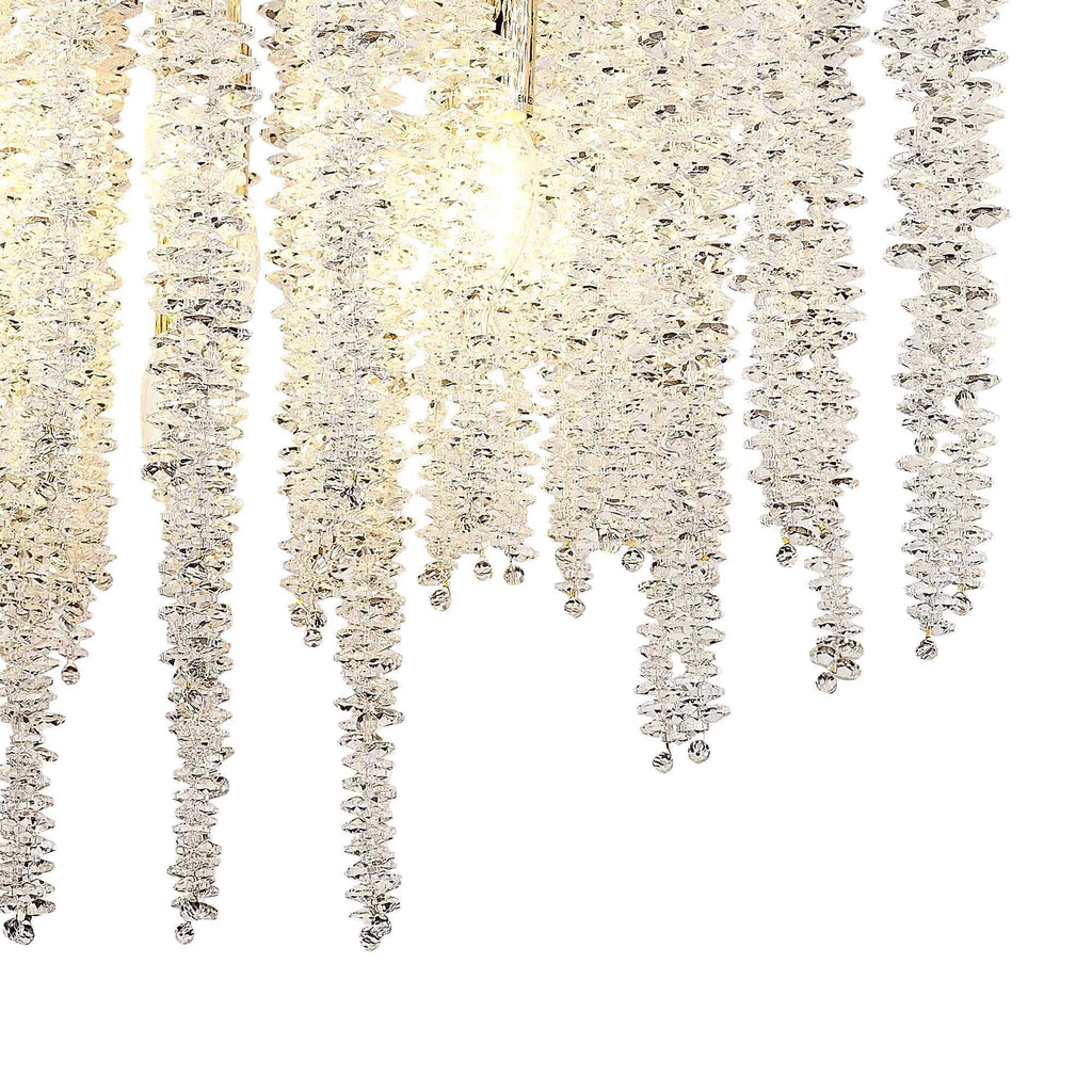 IL32856 Wisteria Round Pendant 7 Light E14 French Gold / Crystal