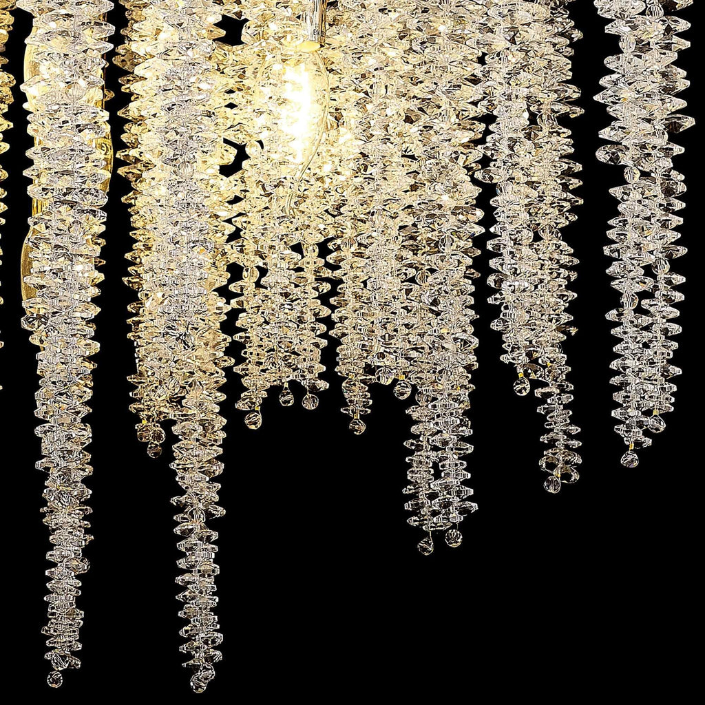 IL32856 Wisteria Round Pendant 7 Light E14 French Gold / Crystal