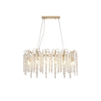 IL32858 Wisteria Oval Pendant 12 Light E14 French Gold / Crystal