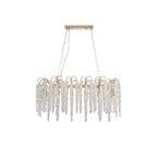 IL32858 Wisteria Oval Pendant 12 Light E14 French Gold / Crystal