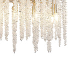 IL32858 Wisteria Oval Pendant 12 Light E14 French Gold / Crystal