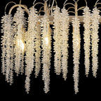 IL32858 Wisteria Oval Pendant 12 Light E14 French Gold / Crystal