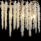 IL32858 Wisteria Oval Pendant 12 Light E14 French Gold / Crystal