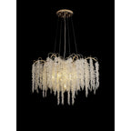 IL32857 Wisteria Round Pendant 9 Light E14 French Gold / Crystal