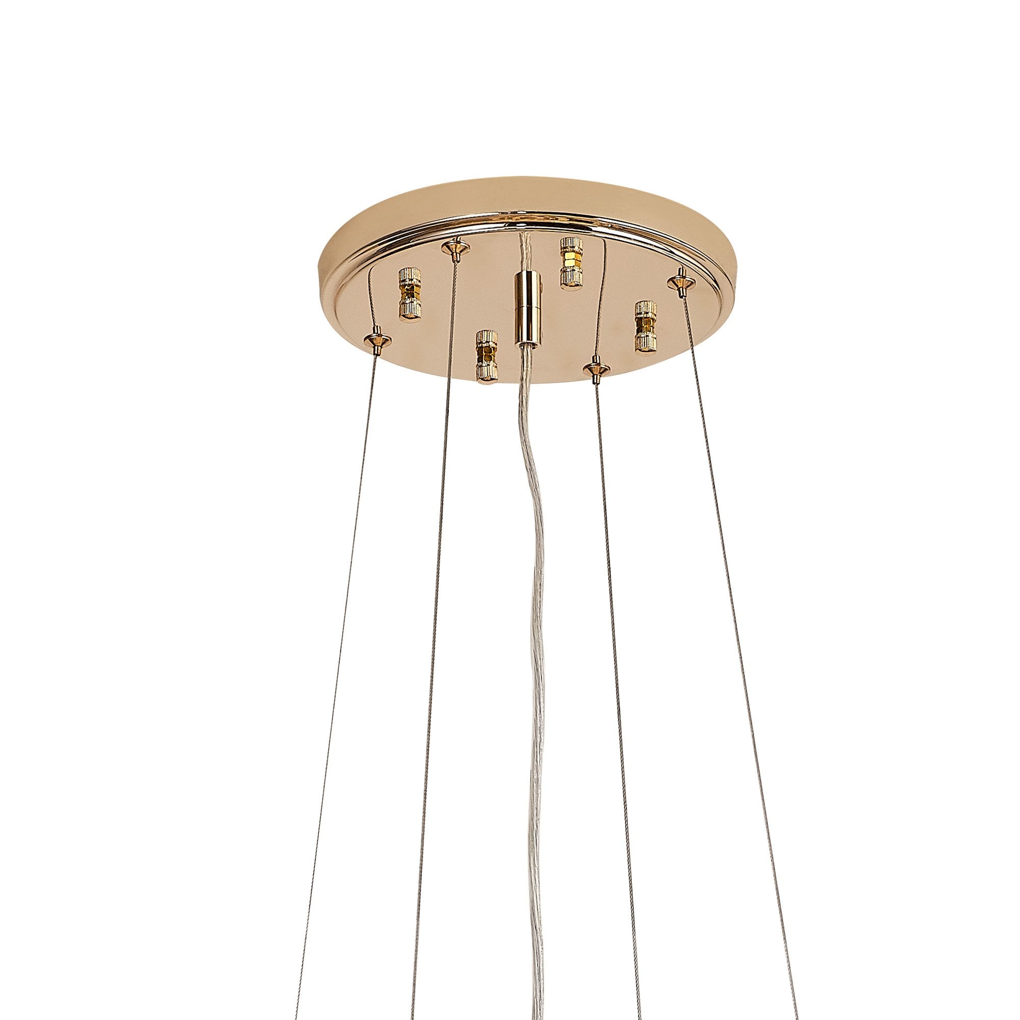 IL32857 Wisteria Round Pendant 9 Light E14 French Gold / Crystal