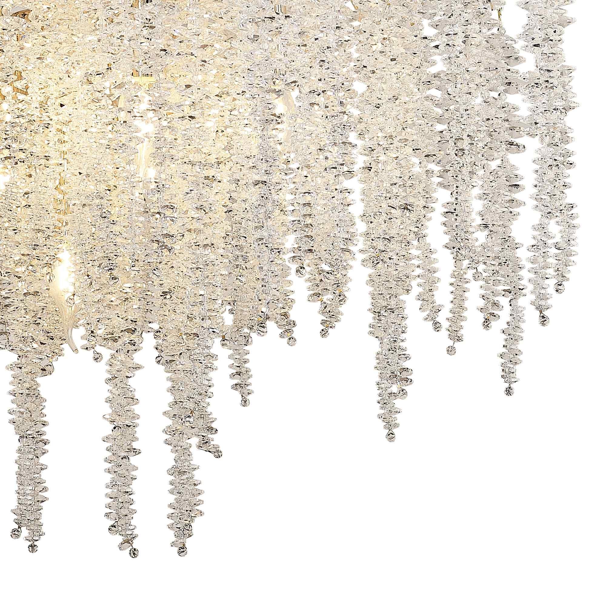 IL32857 Wisteria Round Pendant 9 Light E14 French Gold / Crystal