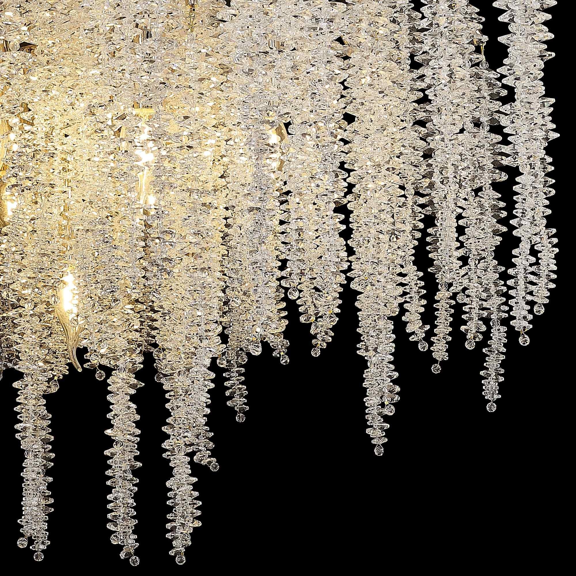 IL32857 Wisteria Round Pendant 9 Light E14 French Gold / Crystal